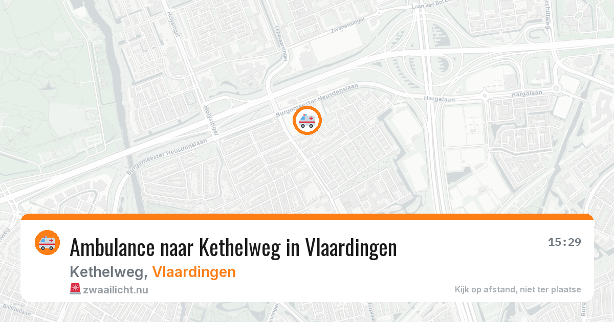 Ambulance naar Kethelweg in Vlaardingen — 13 jul 2026