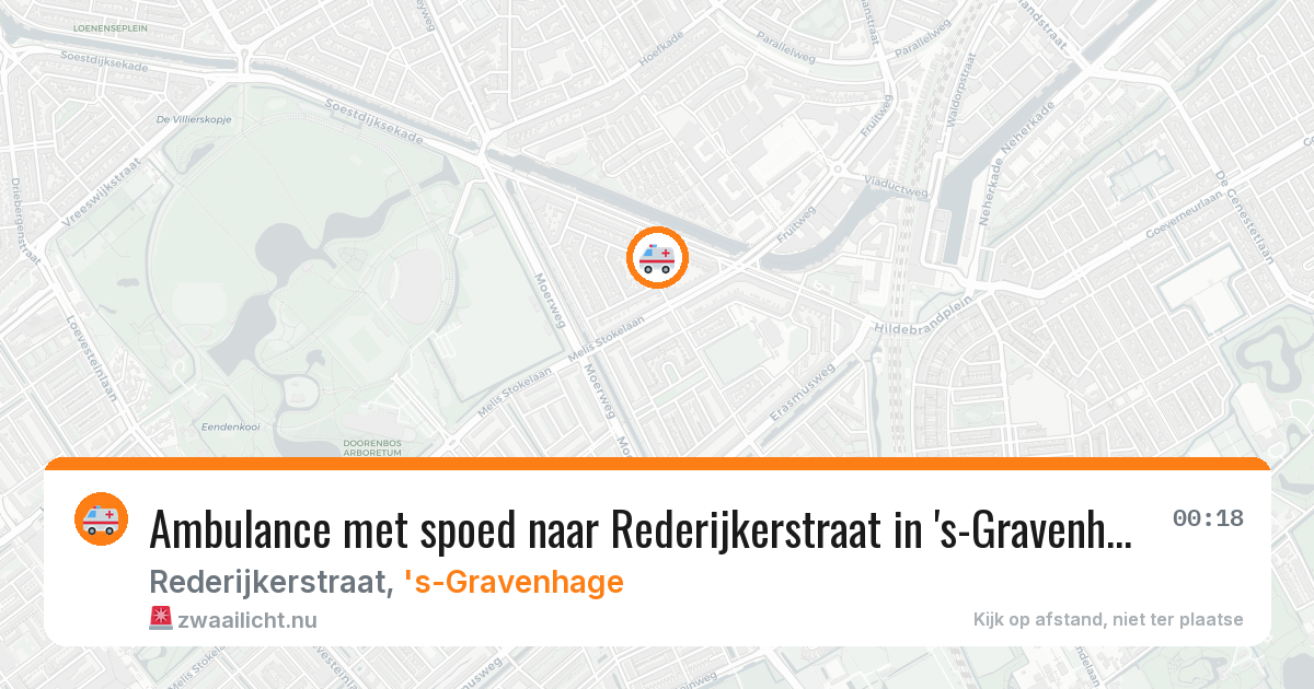Ambulance met spoed naar Rederijkerstraat in 's-Gravenhage — 14 mrt 2026