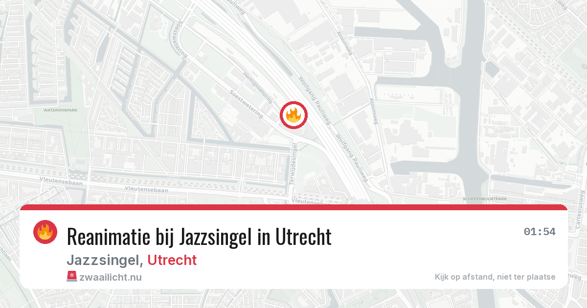 Reanimatie bij Jazzsingel in Utrecht — 31 mei 2026