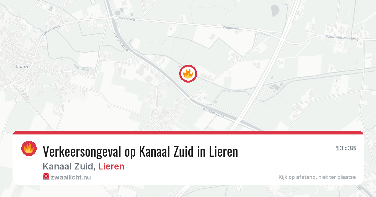 Verkeersongeval op Kanaal Zuid in Lieren — 10 jul 2026