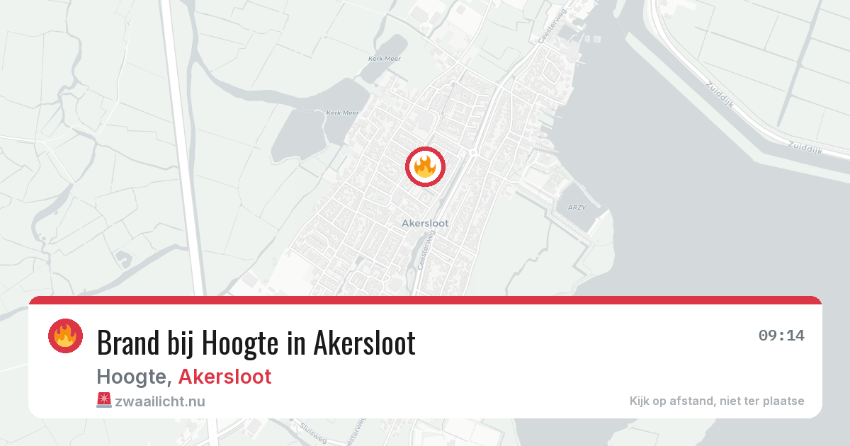 Brand bij Hoogte in Akersloot — 30 apr 2026