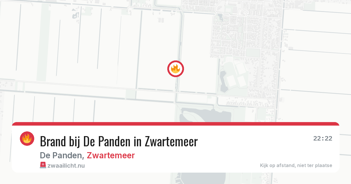 Brand bij De Panden in Zwartemeer — 1 jun 2026