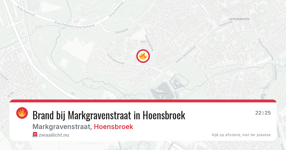 Brand bij Markgravenstraat in Hoensbroek — 6 apr 2026