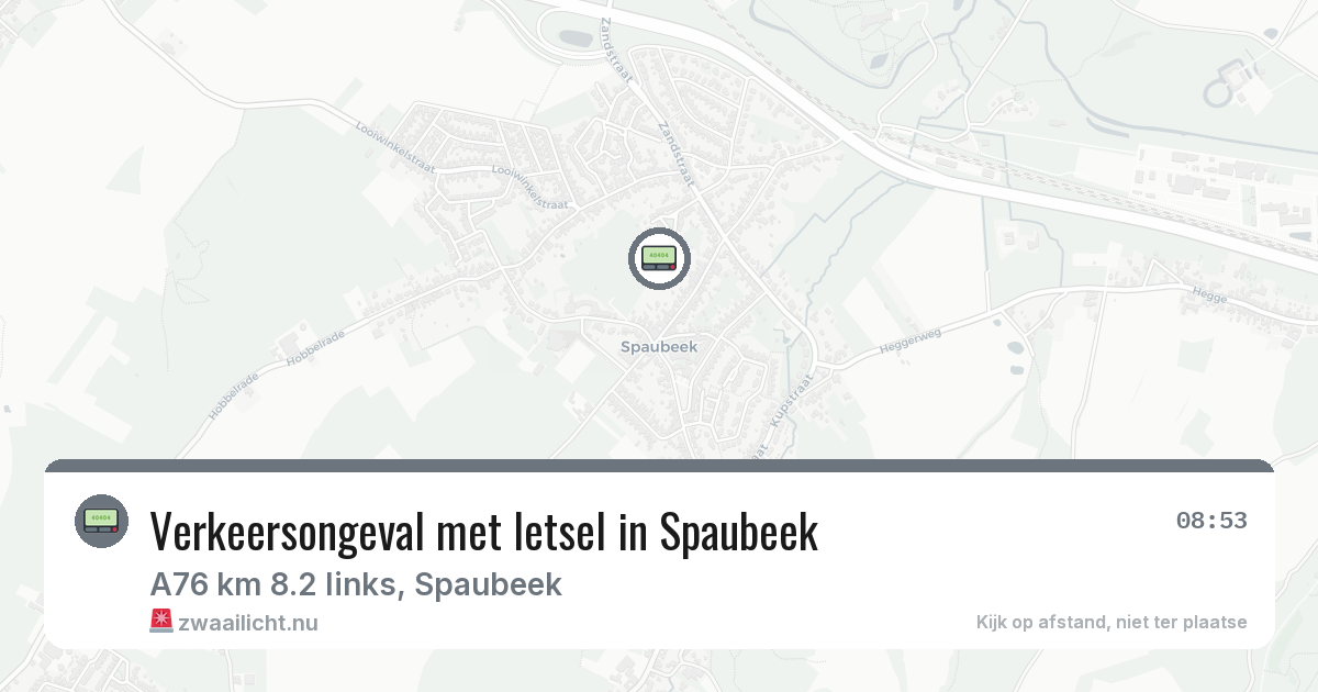 Verkeersongeval met letsel in Spaubeek — 28 mei 2026