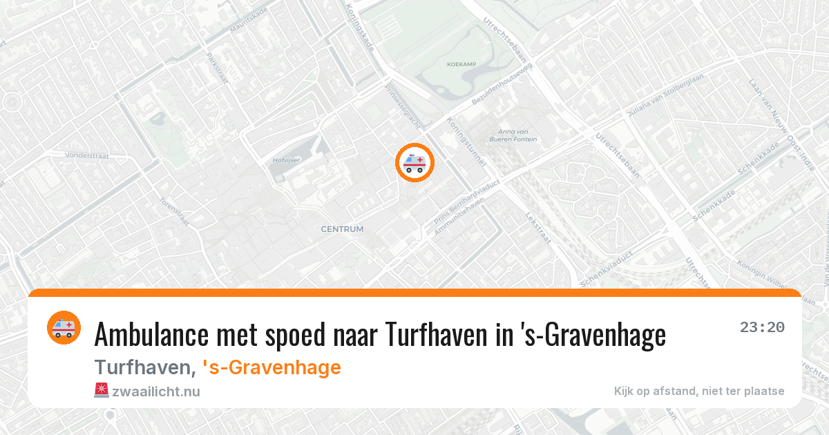 Ambulance met spoed naar Turfhaven in 's-Gravenhage — 4 jun 2026
