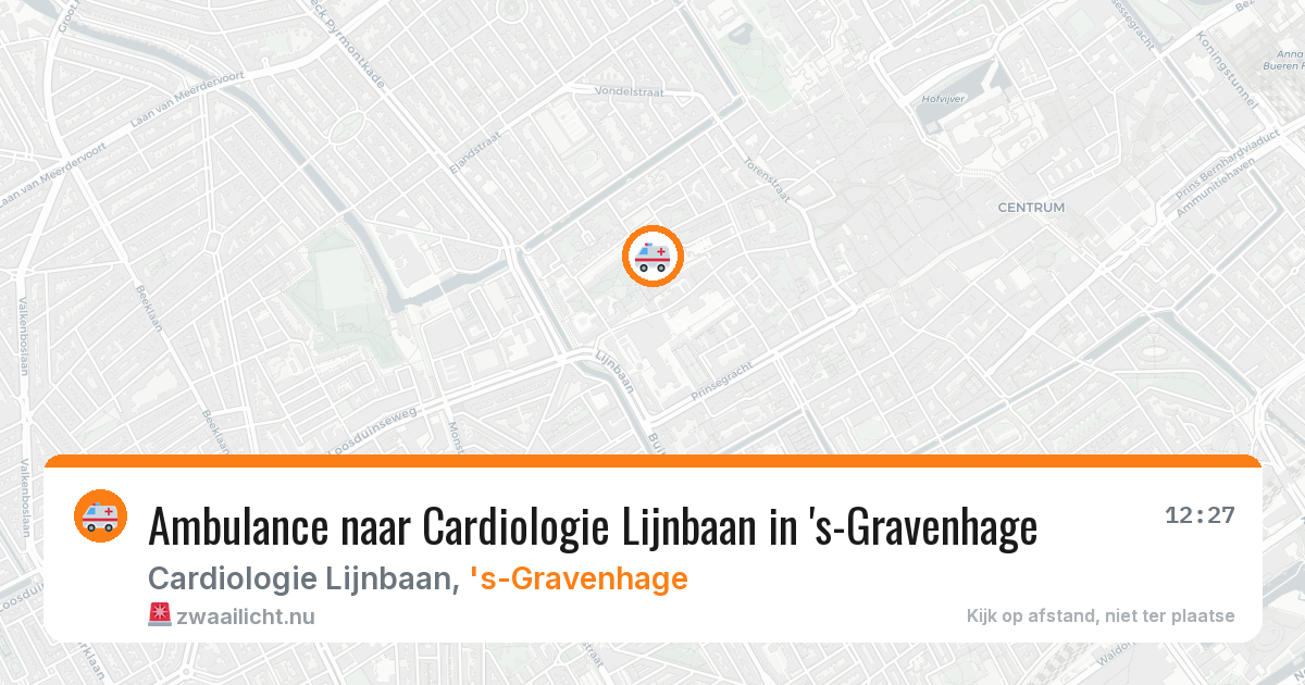 Ambulance naar Cardiologie Lijnbaan in 's-Gravenhage — 31 jan 2026