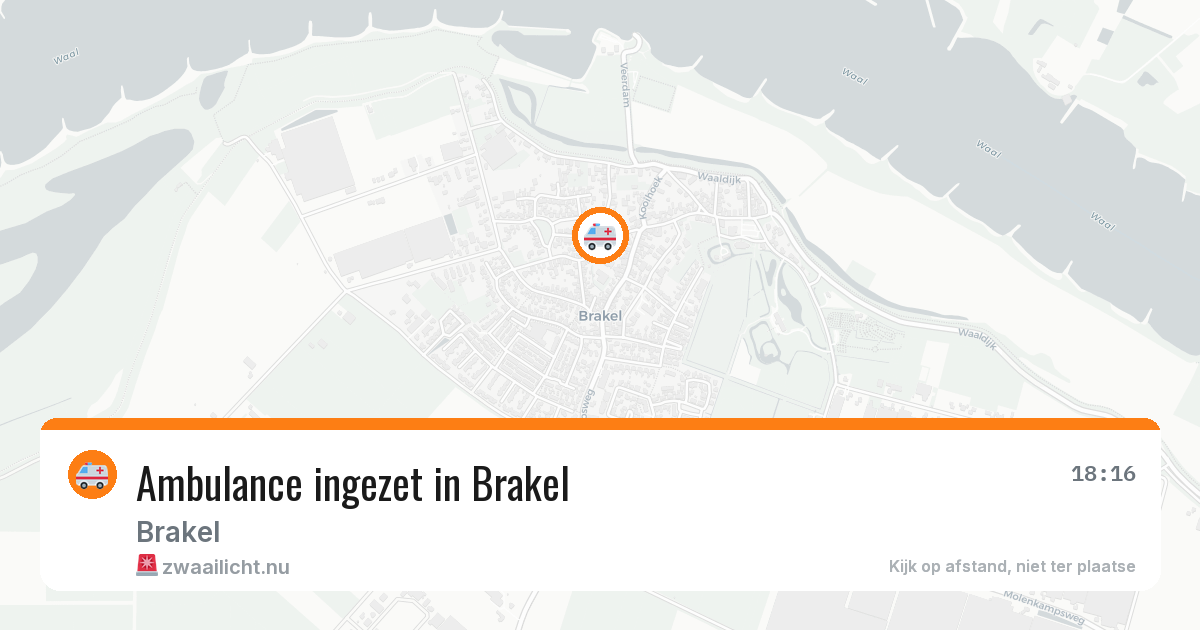 Ambulance ingezet in Brakel — 11 jul 2026