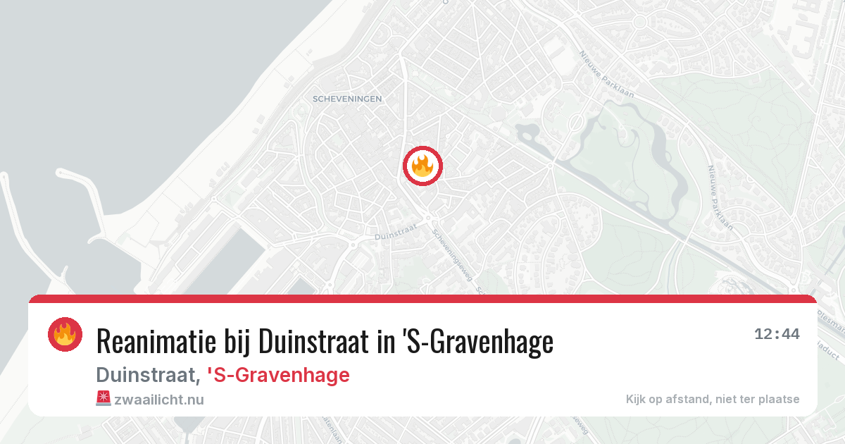 Reanimatie bij Duinstraat in 'S-Gravenhage — 18 mei 2026