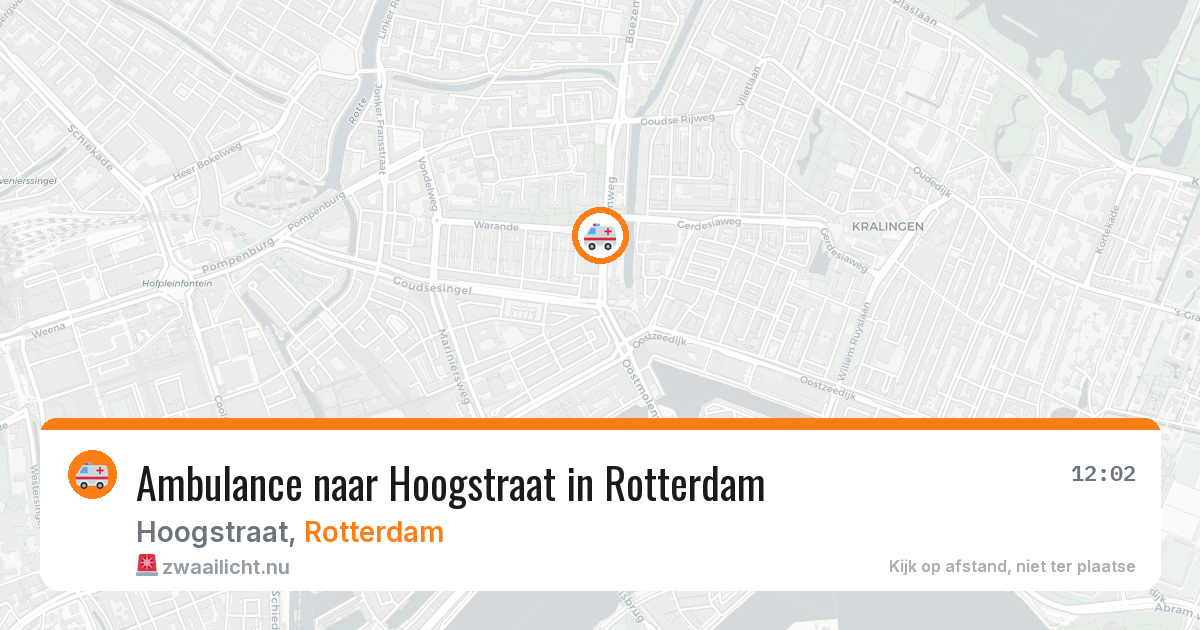 Ambulance naar Hoogstraat in Rotterdam — 24 mei 2026