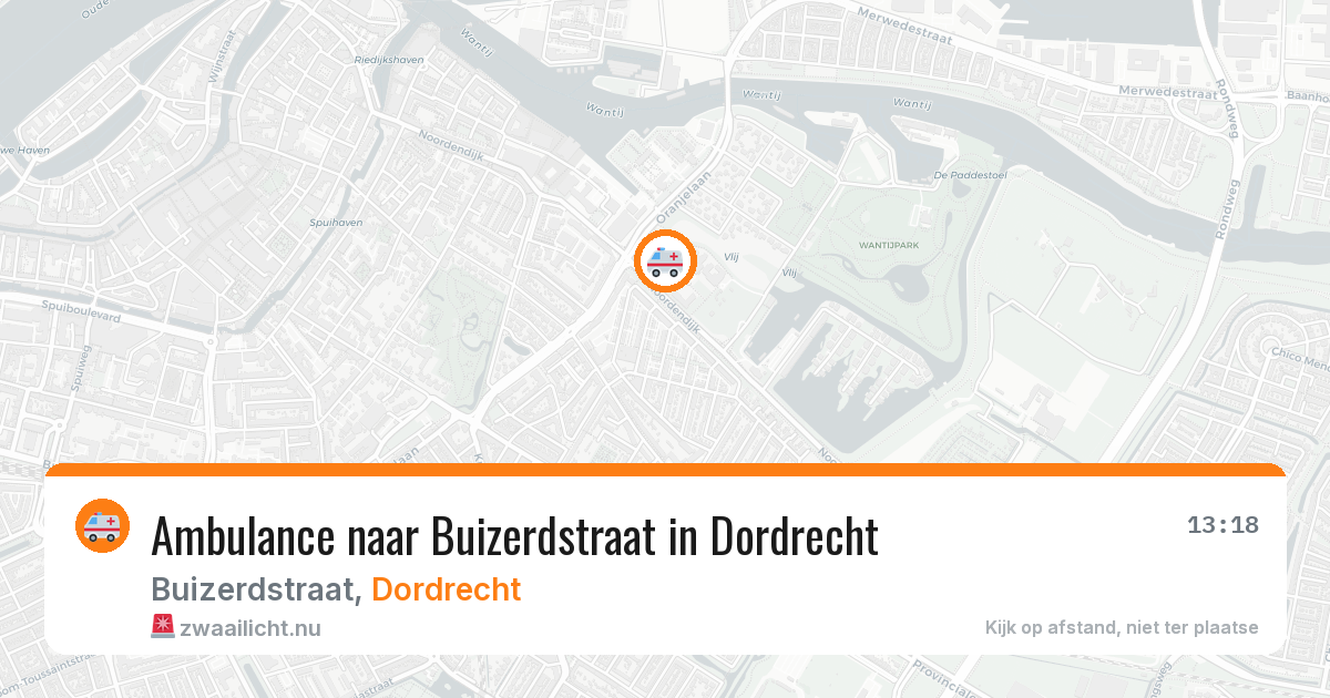 Ambulance naar Buizerdstraat in Dordrecht — 22 mrt 2026