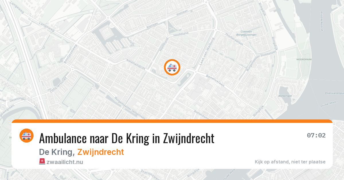 Ambulance naar De Kring in Zwijndrecht — 22 mei 2026