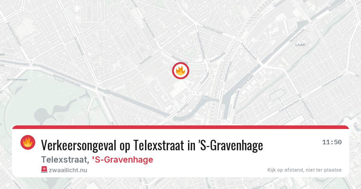 Verkeersongeval op Telexstraat in 'S-Gravenhage — 14 jul 2026