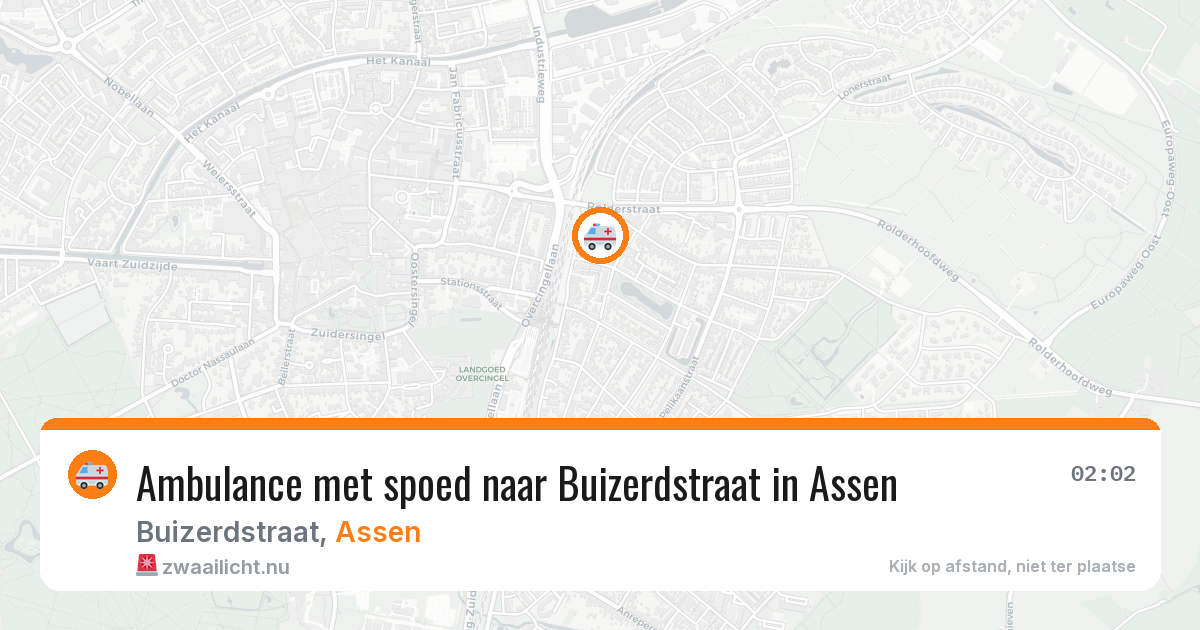 Ambulance met spoed naar Buizerdstraat in Assen — 5 mrt 2026