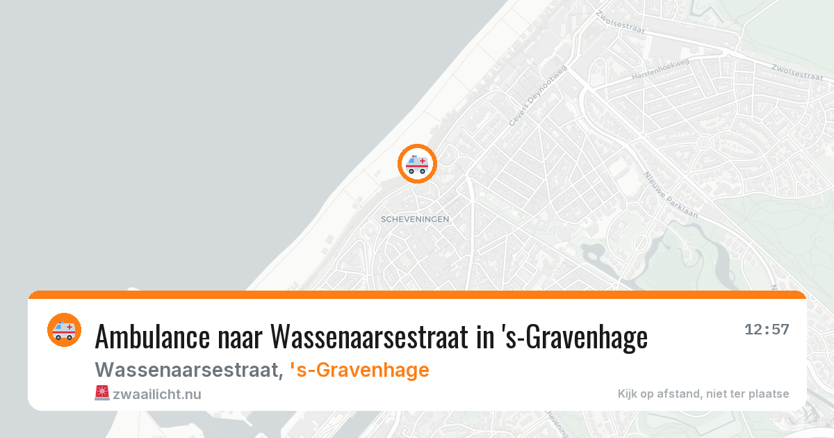 Ambulance naar Wassenaarsestraat in 's-Gravenhage — 12 mei 2026