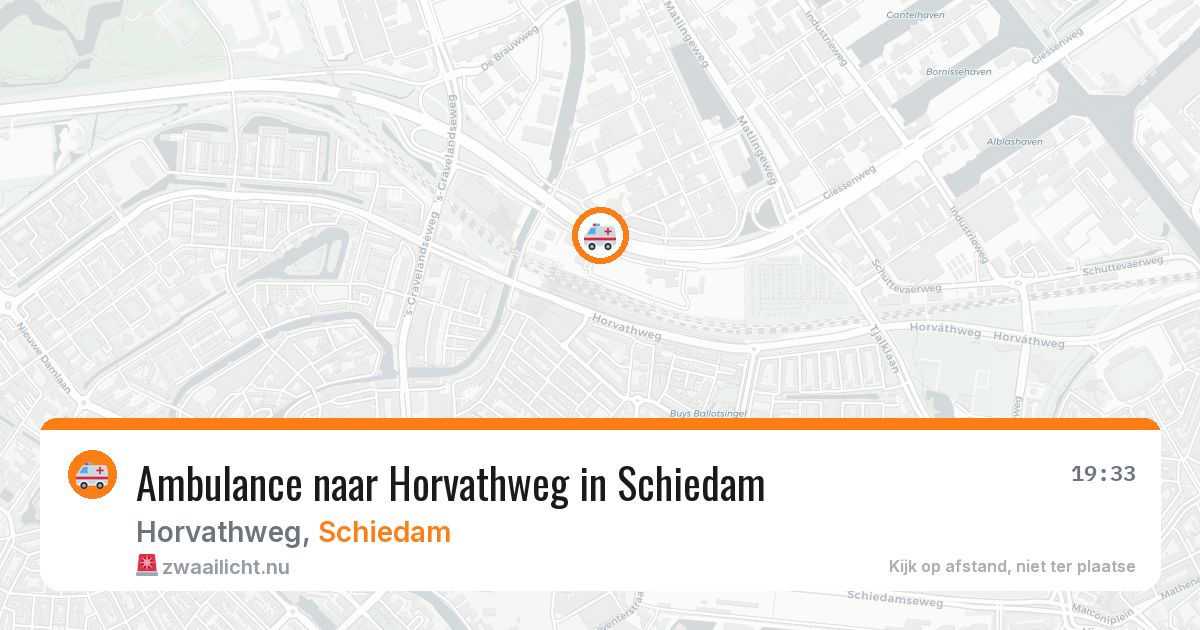 Ambulance naar Horvathweg in Schiedam — 25 jul 2026