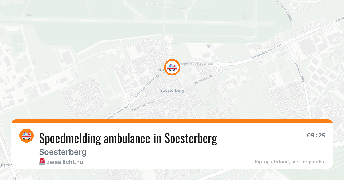 Spoedmelding ambulance in Soesterberg — 19 jul 2026