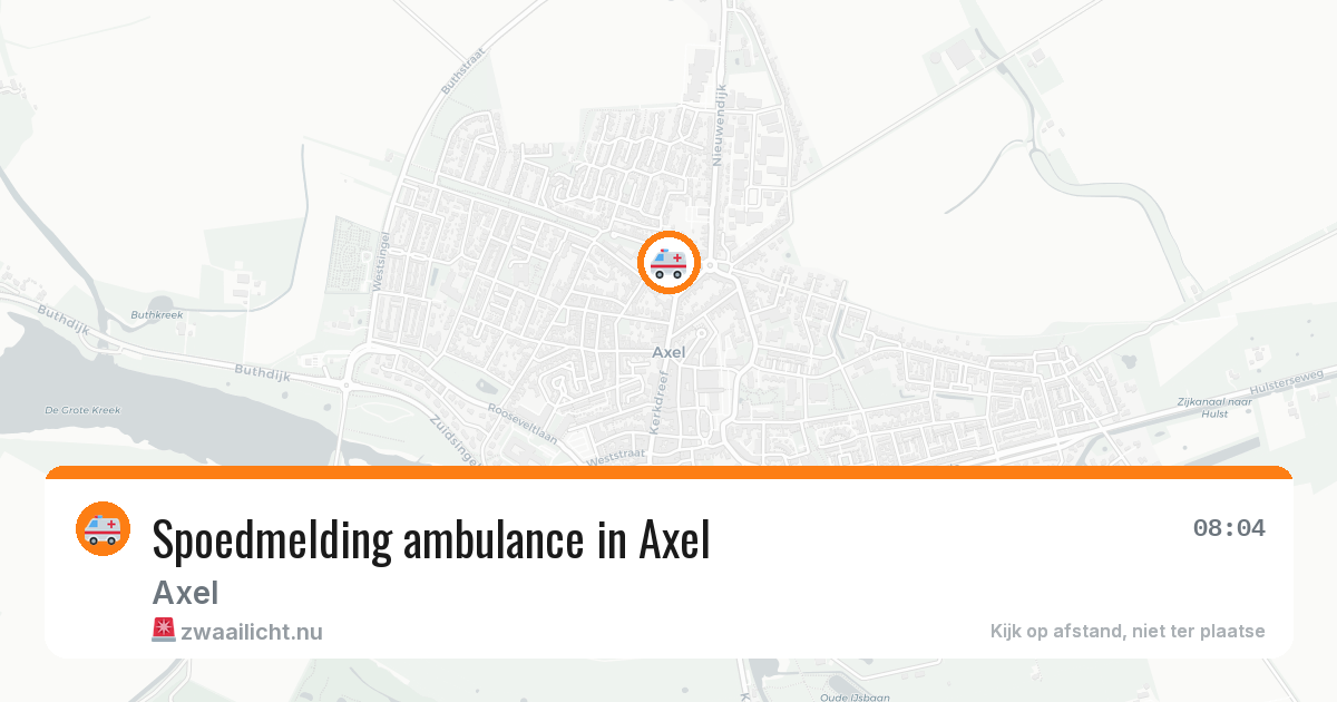 Spoedmelding ambulance in Axel — 7 mei 2026