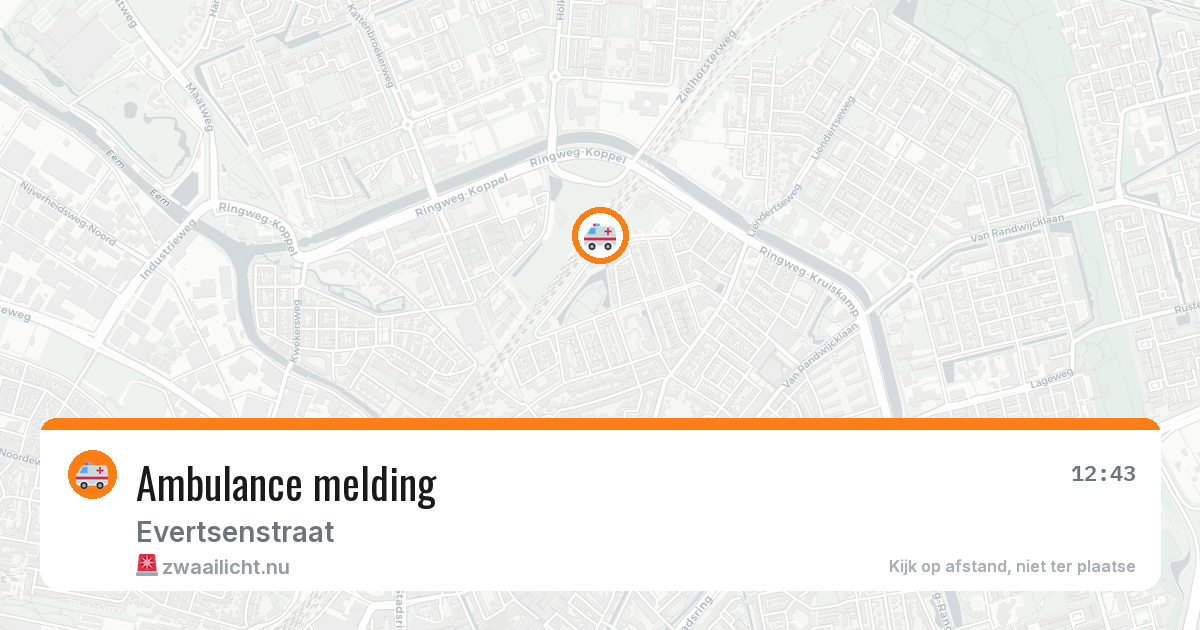Ambulance melding — 21 mrt 2026
