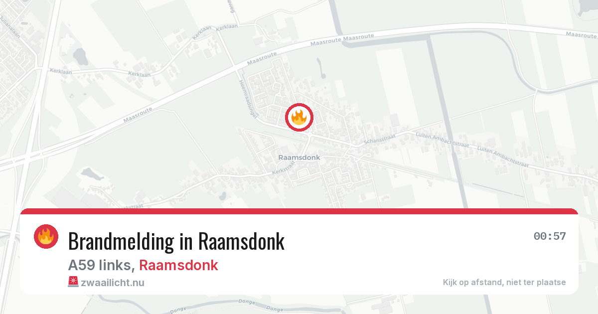 Brandmelding in Raamsdonk — 30 mei 2026