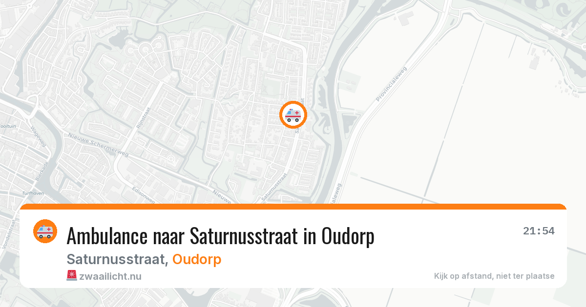 Ambulance naar Saturnusstraat in Oudorp — 18 jul 2026