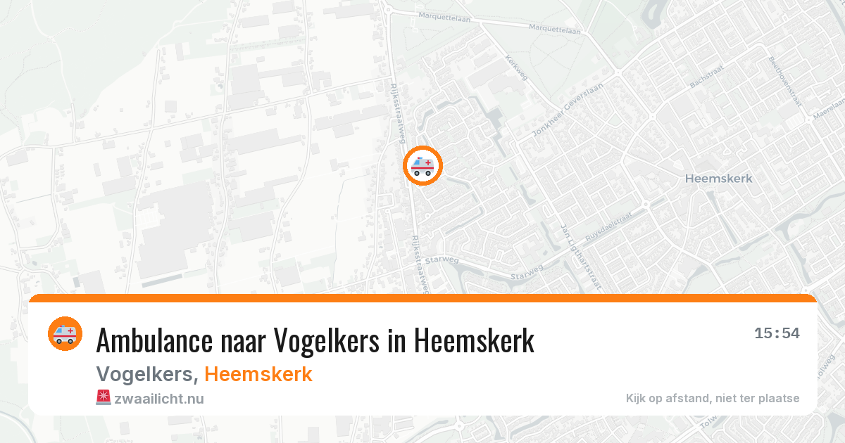 Ambulance naar Vogelkers in Heemskerk — 22 jul 2026