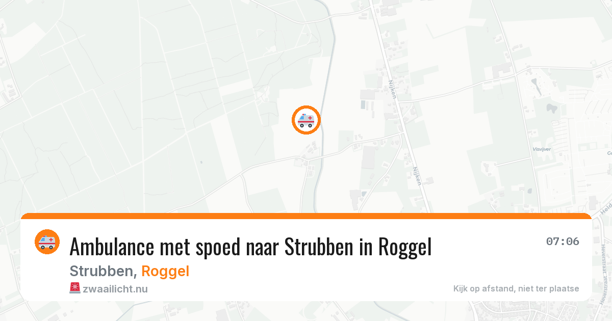 Ambulance met spoed naar Strubben in Roggel — 30 jun 2026
