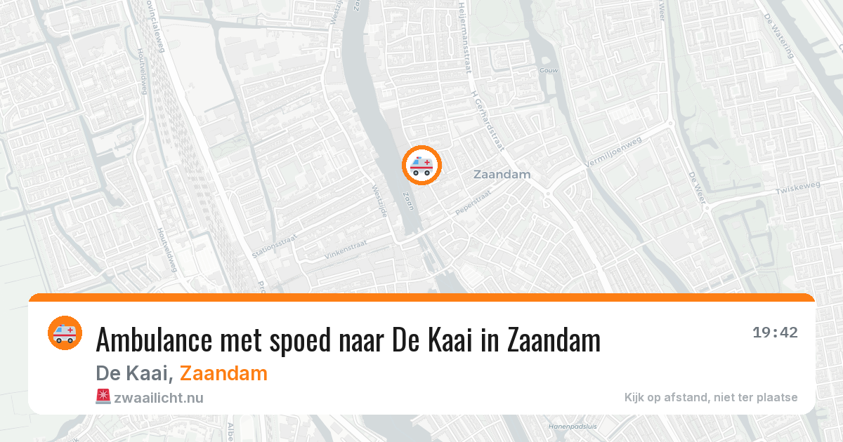 Ambulance met spoed naar De Kaai in Zaandam — 11 mrt 2026