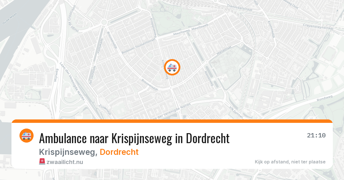 Ambulance naar Krispijnseweg in Dordrecht — 14 jul 2026