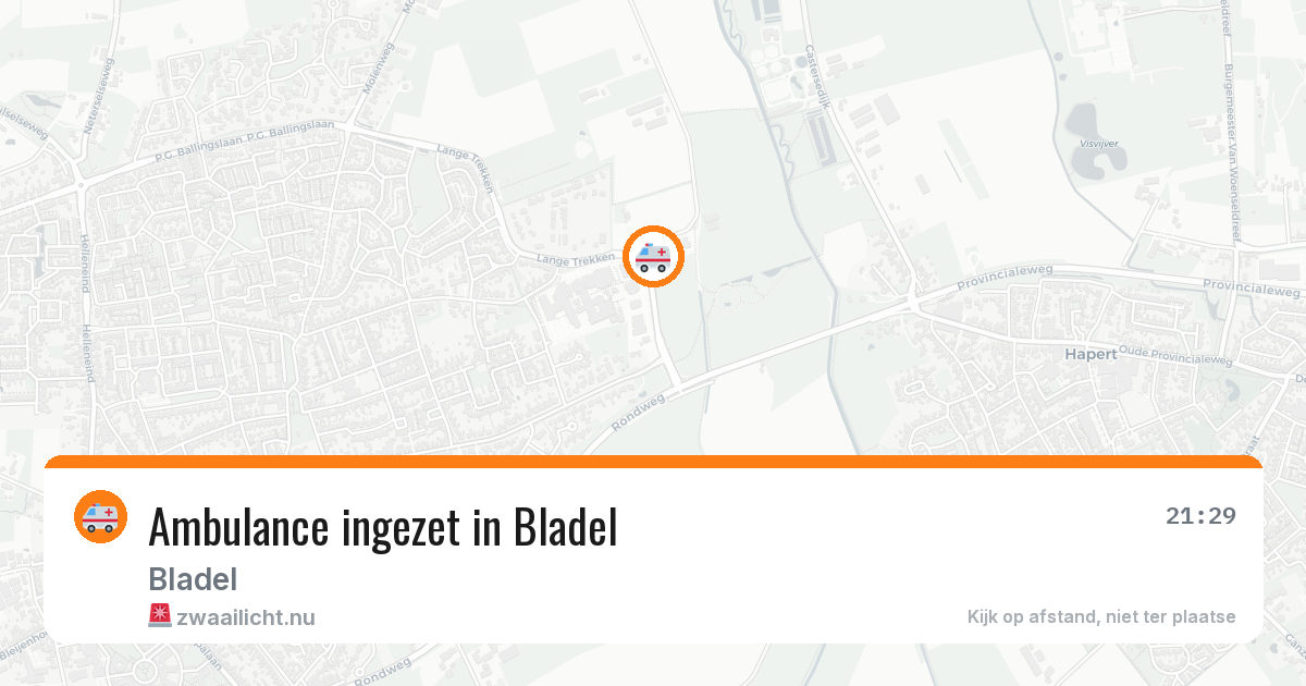 Ambulance ingezet in Bladel — 10 jul 2026