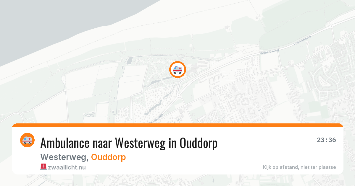 Ambulance naar Westerweg in Ouddorp — 15 jul 2026