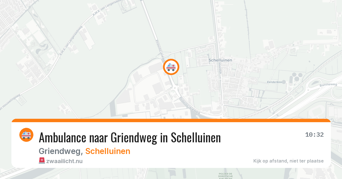 Ambulance naar Griendweg in Schelluinen — 3 jun 2026