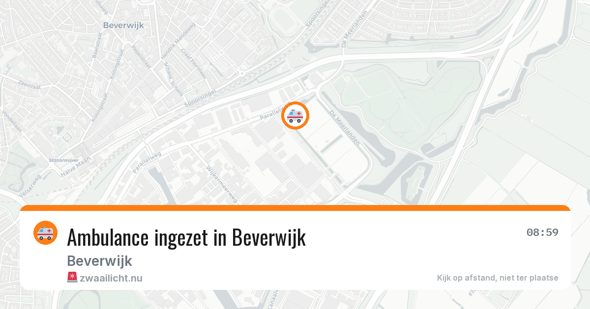 Ambulance ingezet in Beverwijk — 8 jul 2026