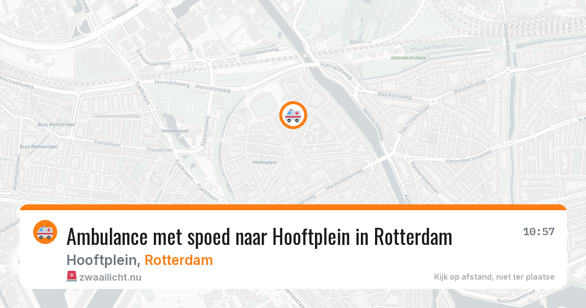 Ambulance met spoed naar Hooftplein in Rotterdam — 4 mei 2026