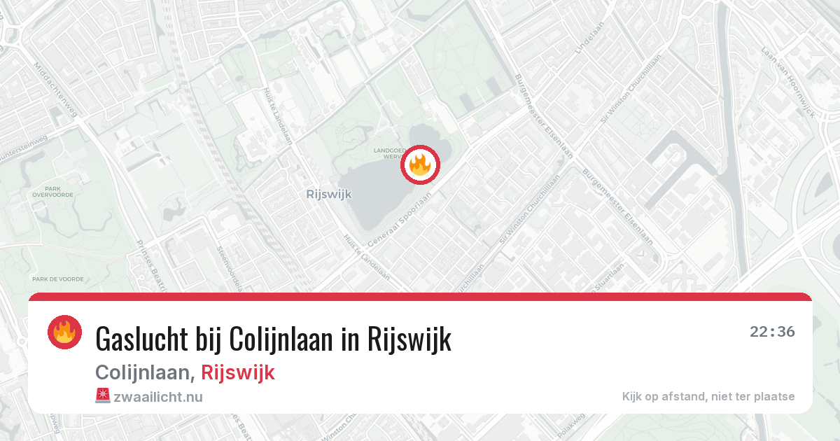 Gaslucht bij Colijnlaan in Rijswijk — 29 mrt 2026