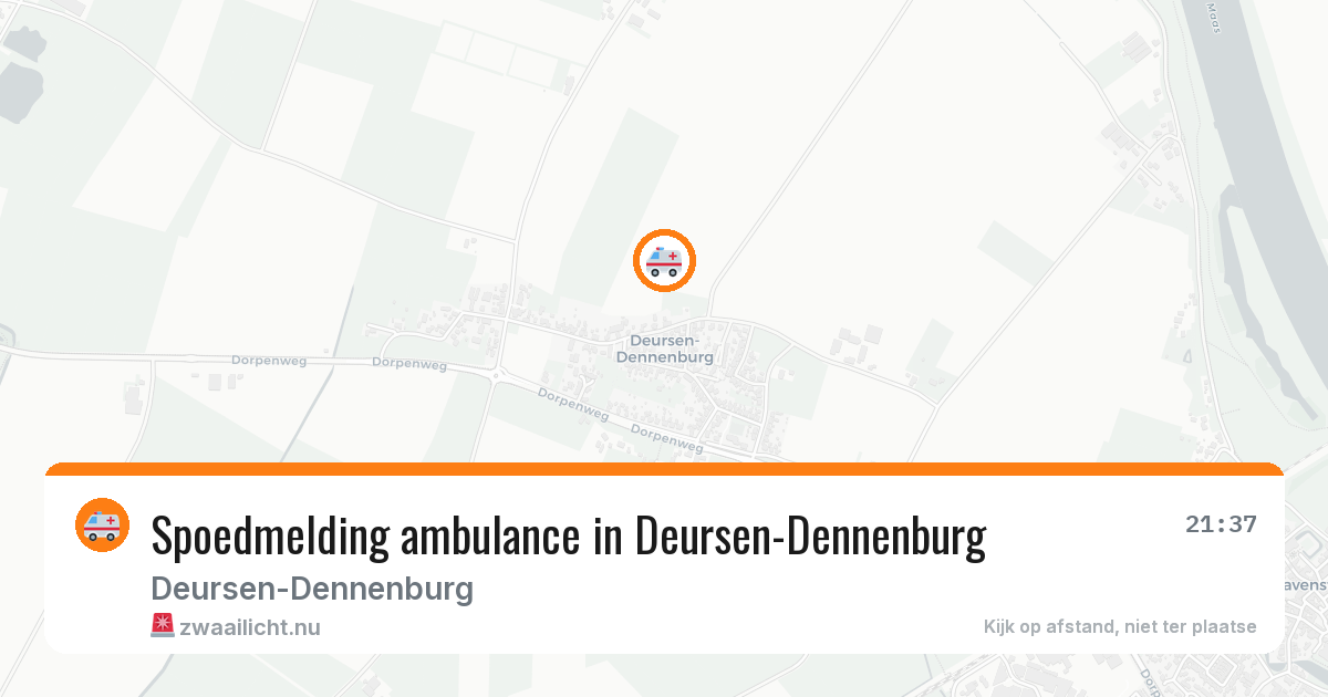Spoedmelding ambulance in Deursen-Dennenburg — 28 jan 2026