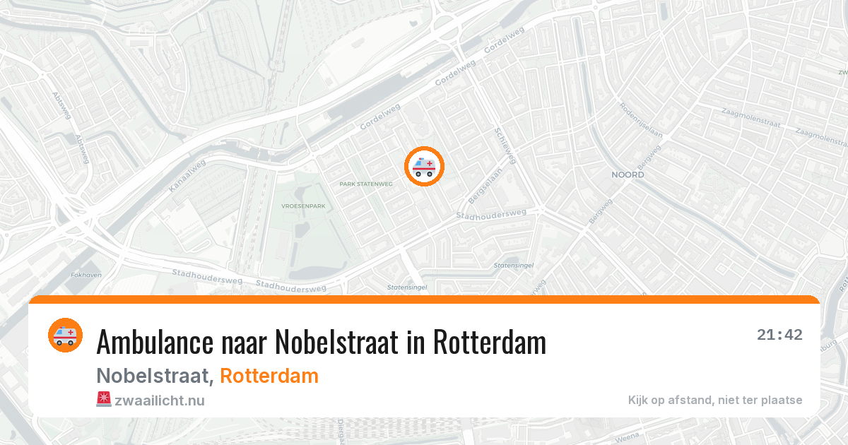 Ambulance naar Nobelstraat in Rotterdam — 24 jul 2026