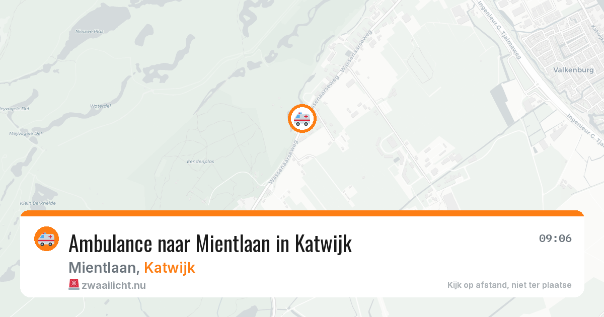 Ambulance naar Mientlaan in Katwijk — 14 jul 2026