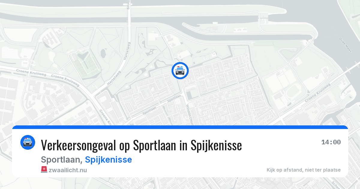 Verkeersongeval op Sportlaan in Spijkenisse — 24 jul 2026