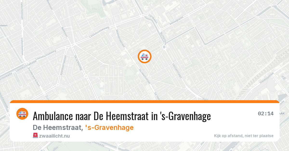 Ambulance naar De Heemstraat in 's-Gravenhage — 9 mei 2026