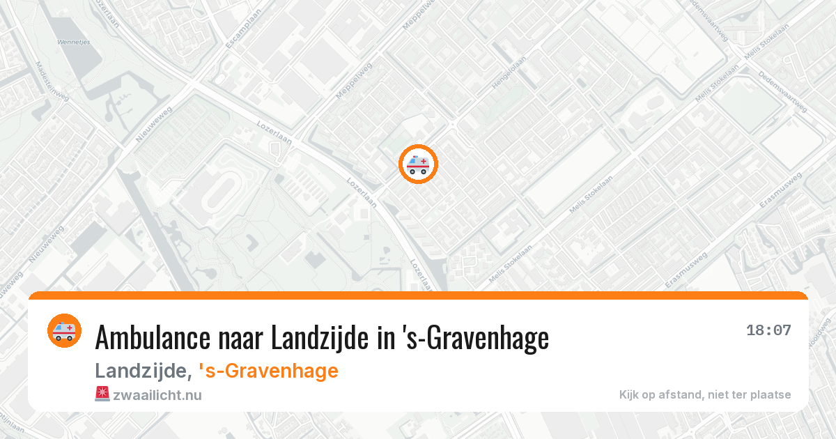 Ambulance naar Landzijde in 's-Gravenhage — 21 jul 2026