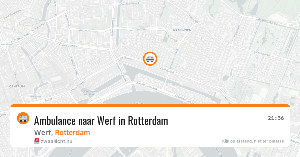 Ambulance naar Werf in Rotterdam — 14 jul 2026