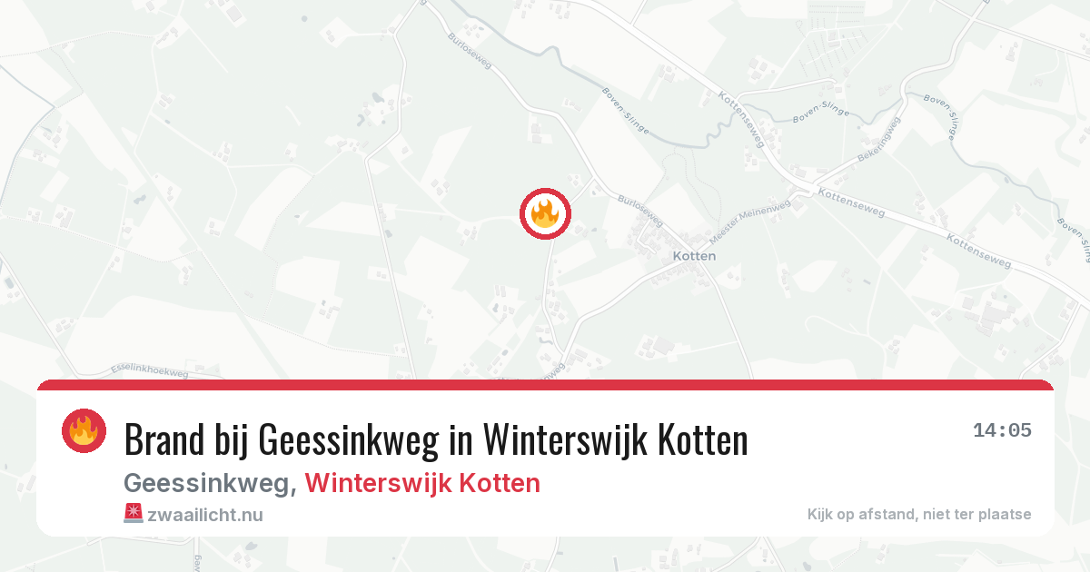 Brand bij Geessinkweg in Winterswijk Kotten — 7 mrt 2026