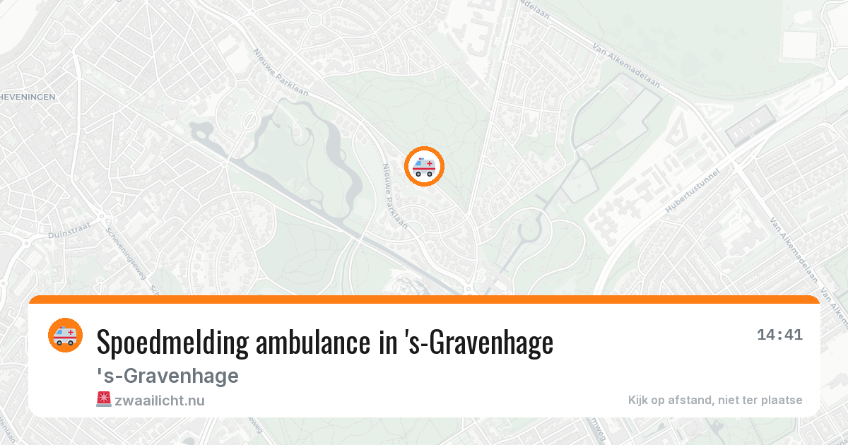Spoedmelding ambulance in 's-Gravenhage — 22 mrt 2026