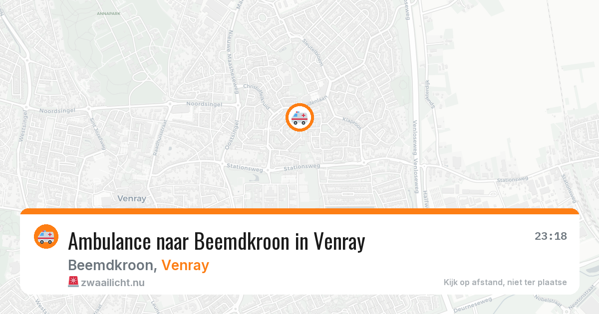 Ambulance naar Beemdkroon in Venray — 26 jul 2026