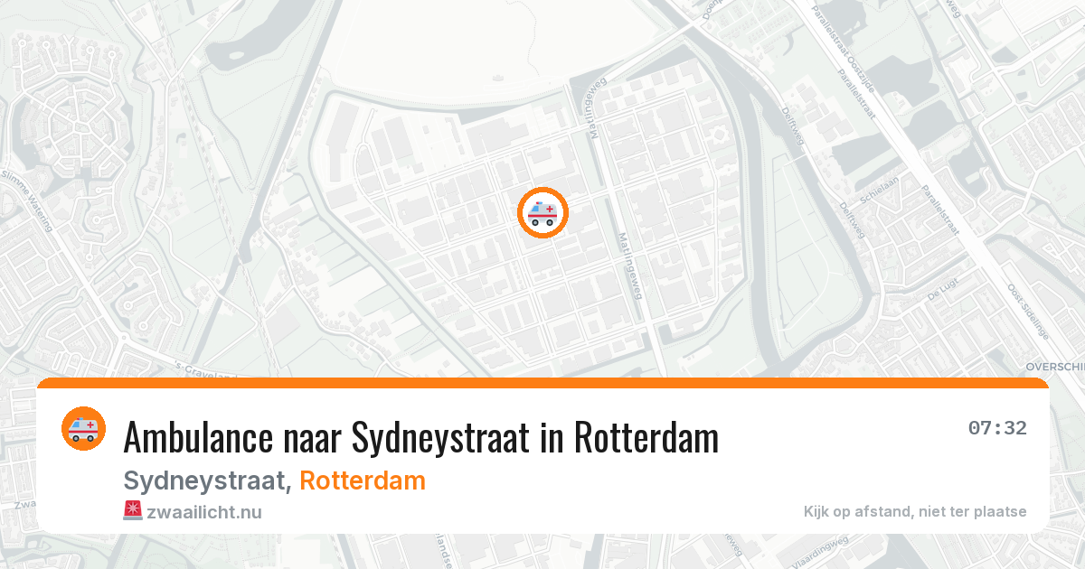 Ambulance naar Sydneystraat in Rotterdam — 9 jun 2026