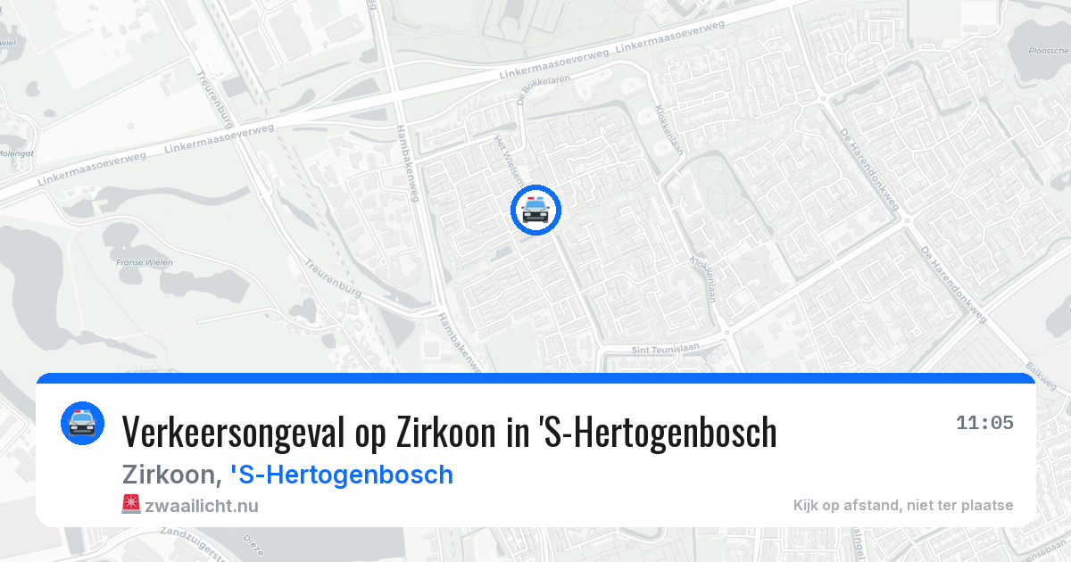 Verkeersongeval op Zirkoon in 'S-Hertogenbosch — 20 mrt 2026