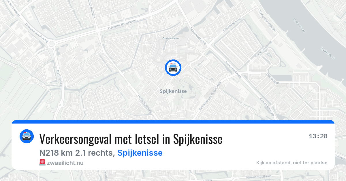 Verkeersongeval met letsel in Spijkenisse — 22 jul 2026