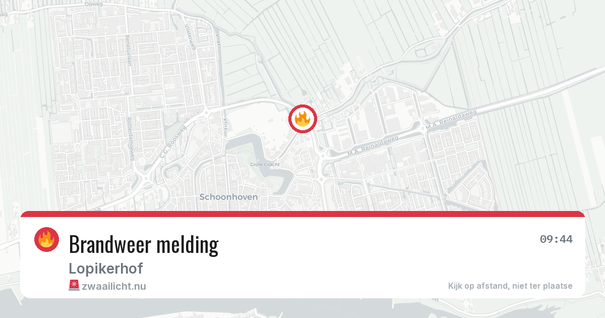 Brandweer melding — 6 jul 2026