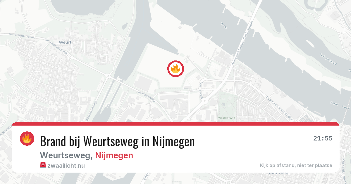 Brand bij Weurtseweg in Nijmegen — 11 jul 2026