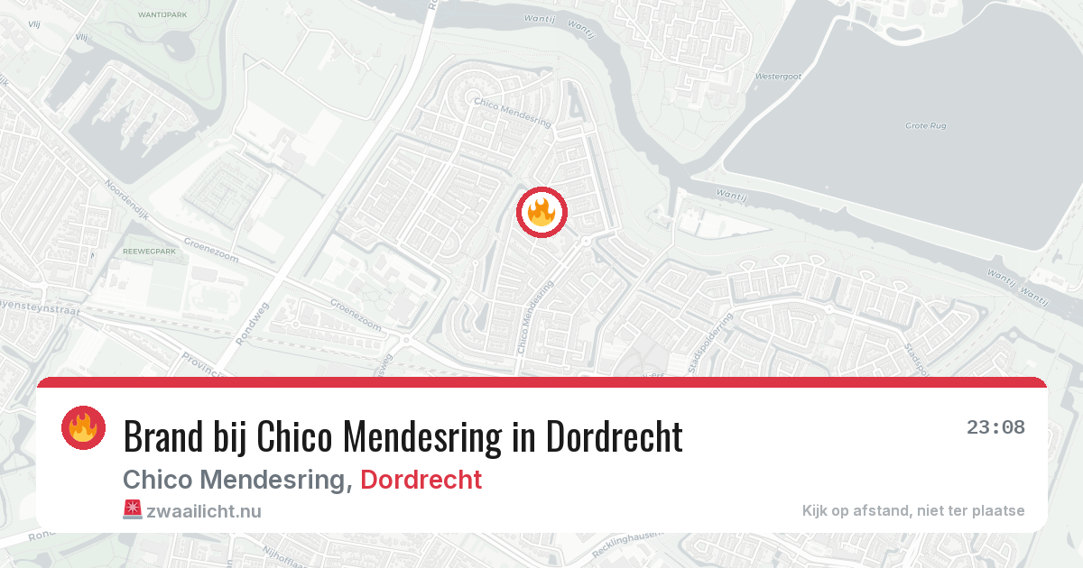Brand bij Chico Mendesring in Dordrecht — 3 mei 2026